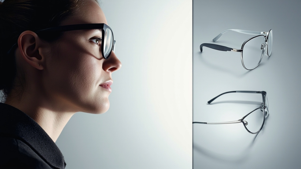 A person wearing prescription glasses viewing a 3D display, illustrating the question of how 3D glasses work when worn over prescription eyewear.