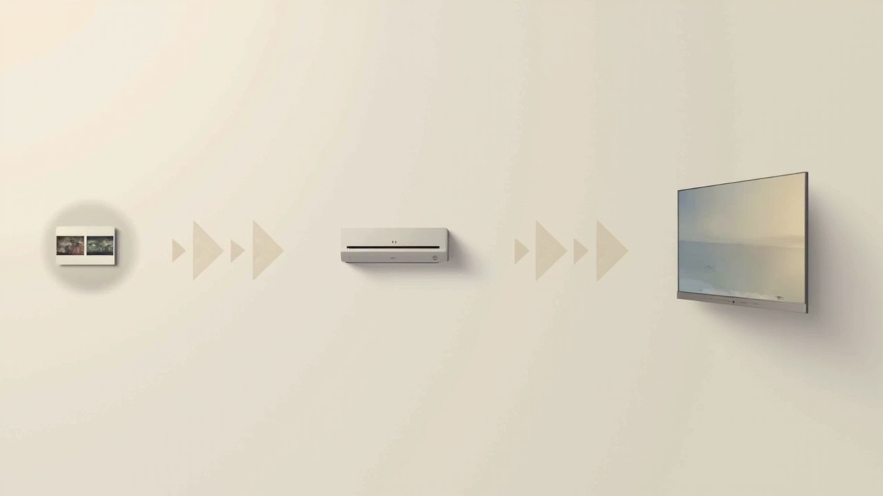 Workflow diagram showing source 3D content flowing into a glasses-free monitor