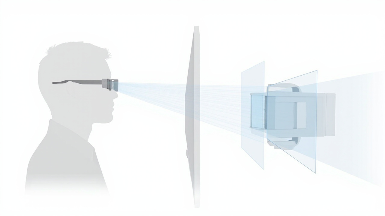 Diagram comparing glasses-based and glasses-free stereoscopic display 3D monitor architectures.